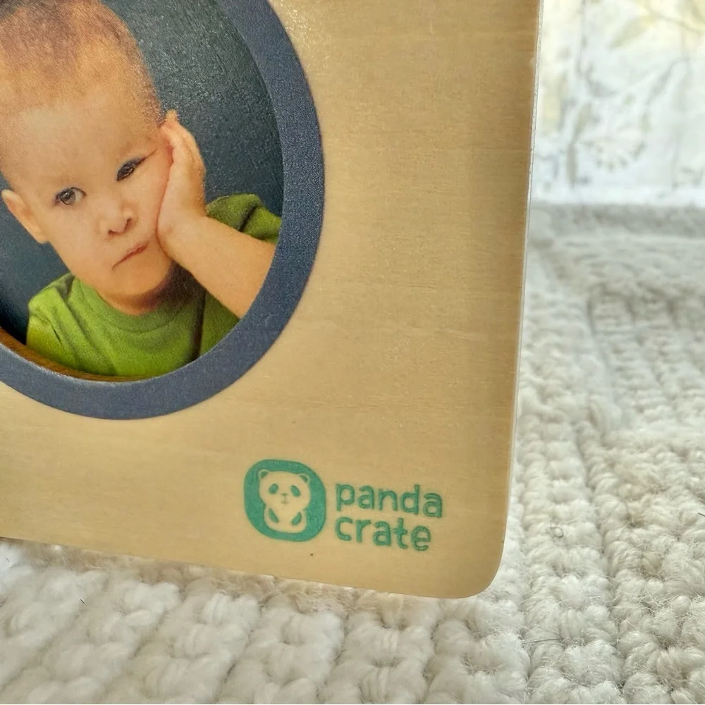 Kiwi Co Panda Crate Emotions Faces Game Wooden Pucks Montessori Learning Tool
